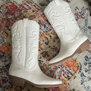 White cowboy boots